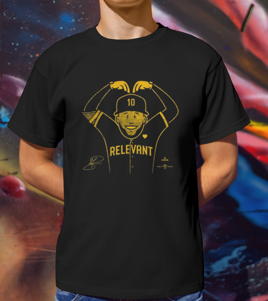 RotoWear Relevant 10 Heart Baseball Figure T-Shirt