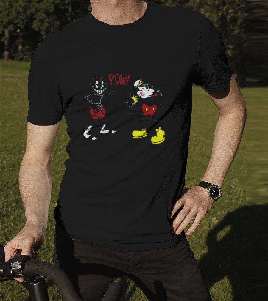 Smalldarkone Knockout POW Vintage Iconic Cartoon Punch T-Shirt