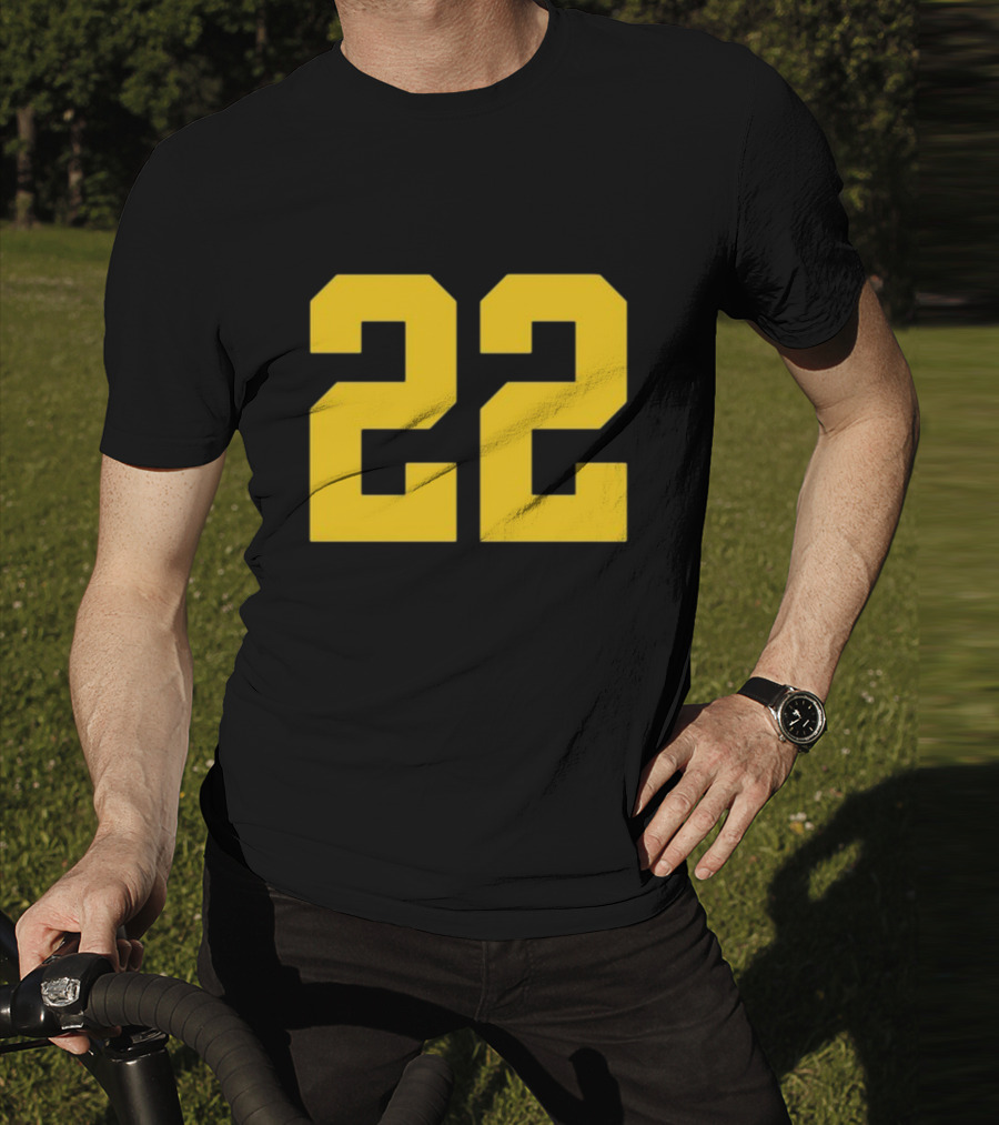 Iowa Her 22 Number Yellow T-Shirt