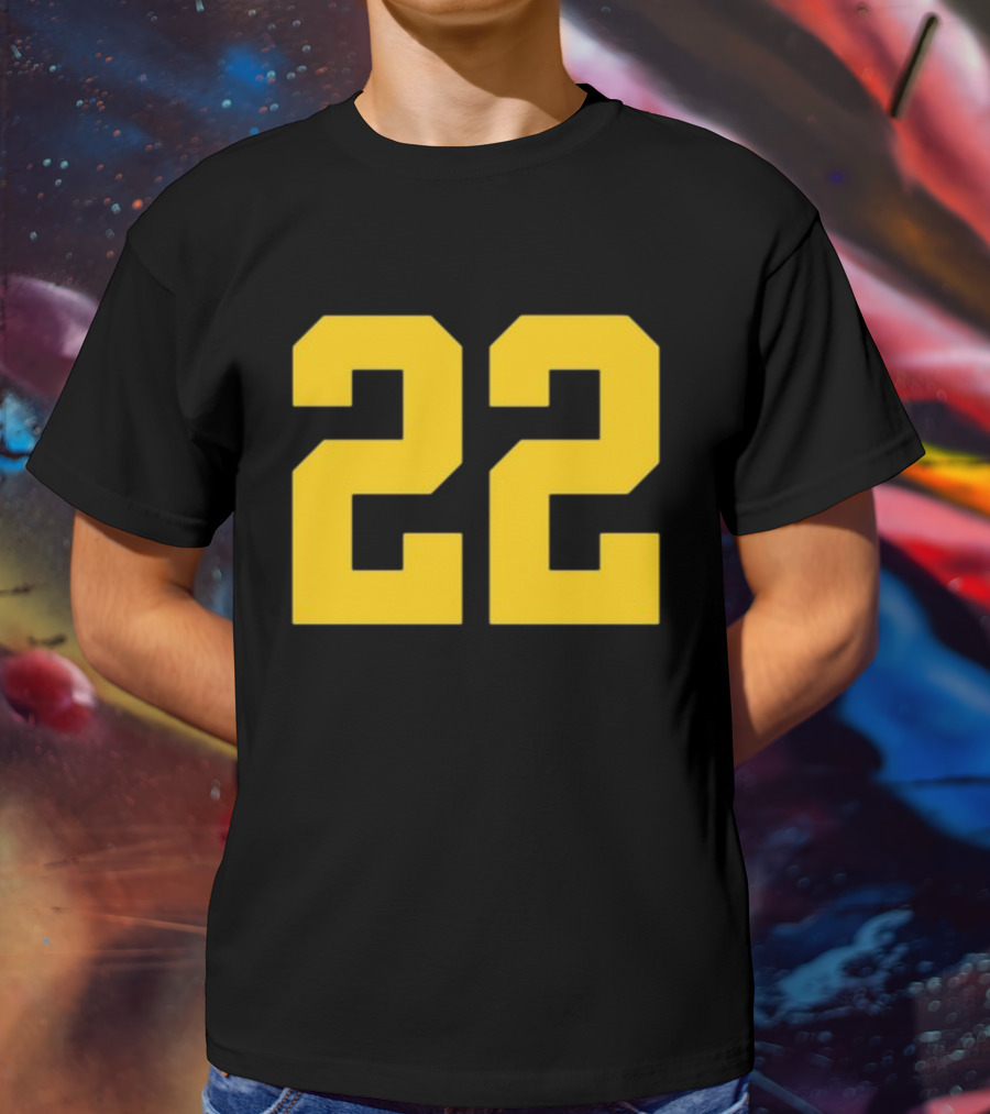 Iowa Her 22 Number Yellow T-Shirt