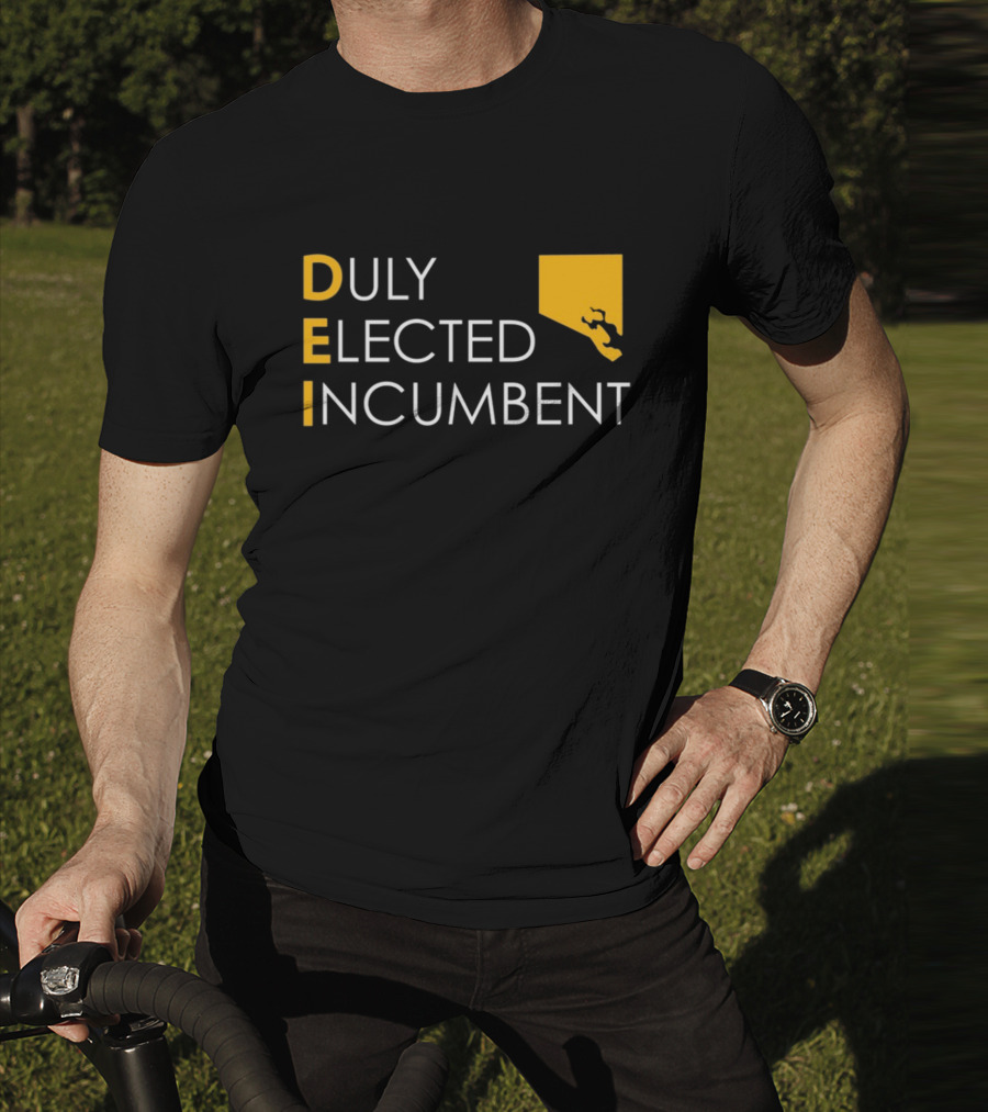 Duly Elected Incumbent DEI Justice Horn T-Shirt