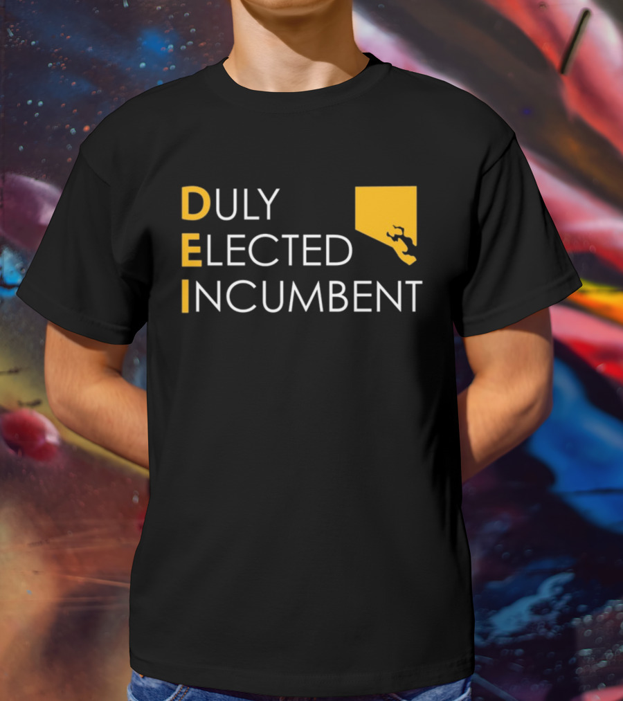 Duly Elected Incumbent DEI Justice Horn T-Shirt