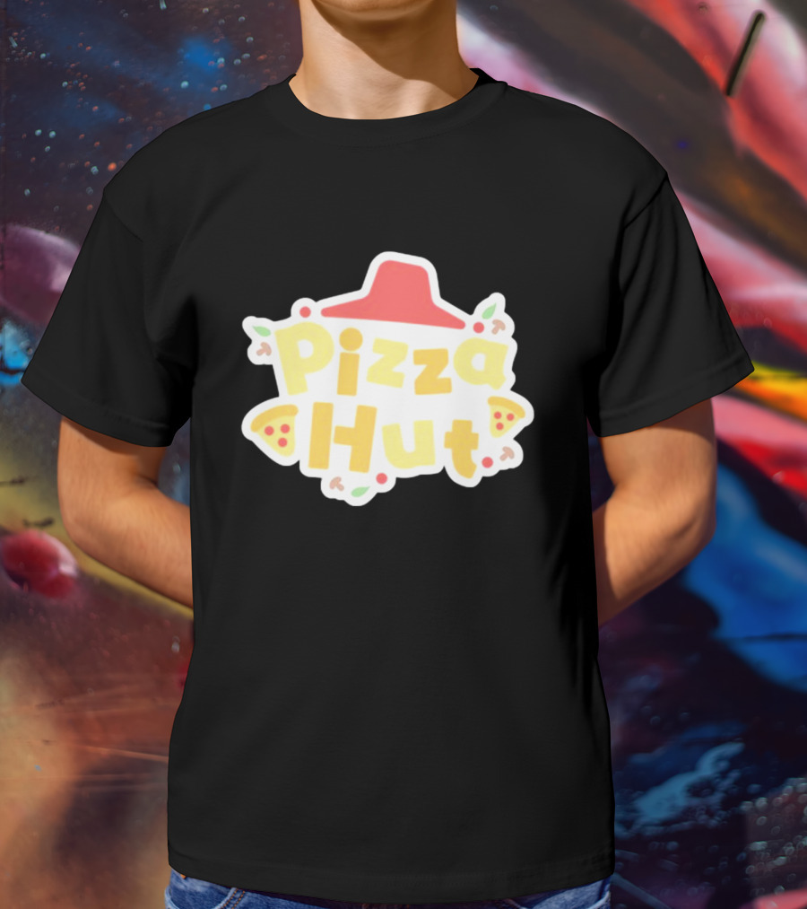 Pizza Hut Vtuber Style Playful T-Shirt