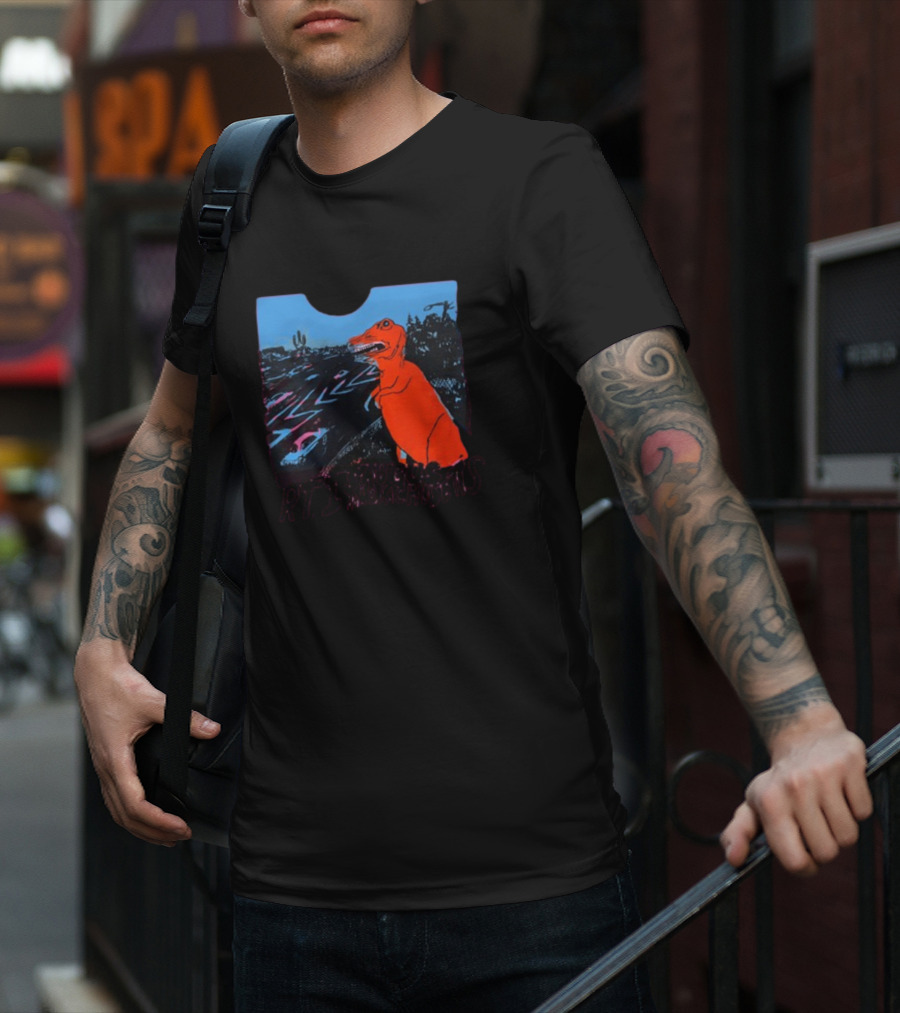RT 1 Saugus Massachusetts Dinosaur Route Scene T-Shirt