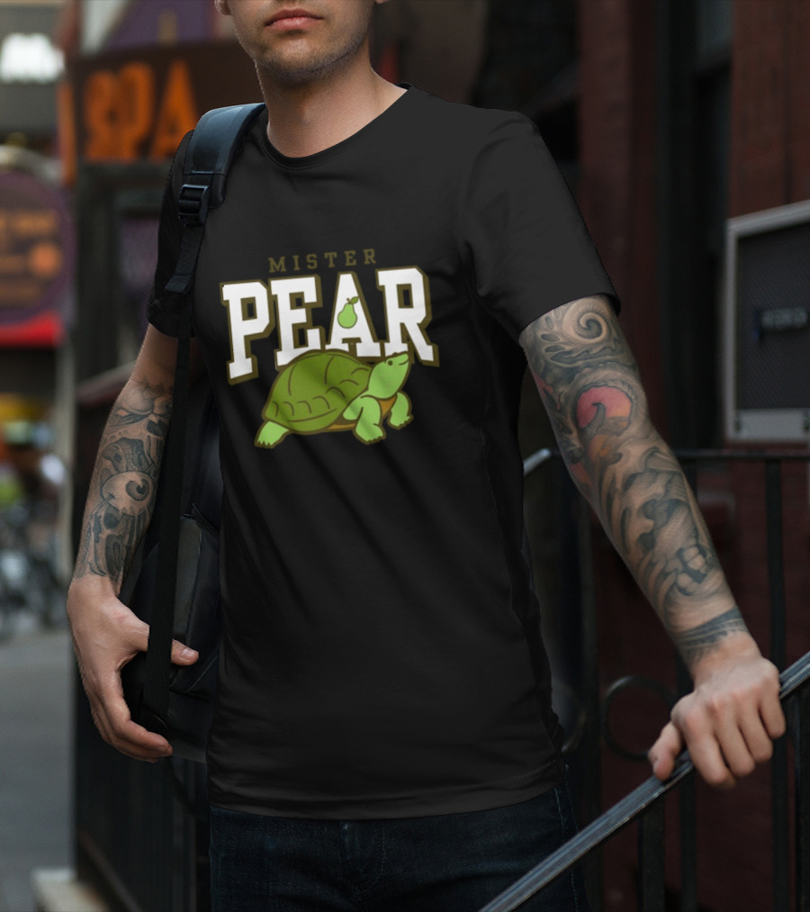 Mister Pear Turtle Varsity T-Shirt