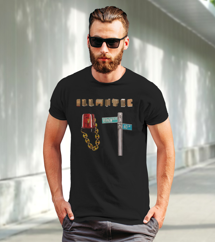 Illmatic 30 Years Vernon Blvd 40 Av Red Alarm Chain T-Shirt