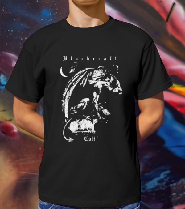 Blackcraft Cult Gargoyle Artwork Dark Aesthetic T-Shirt