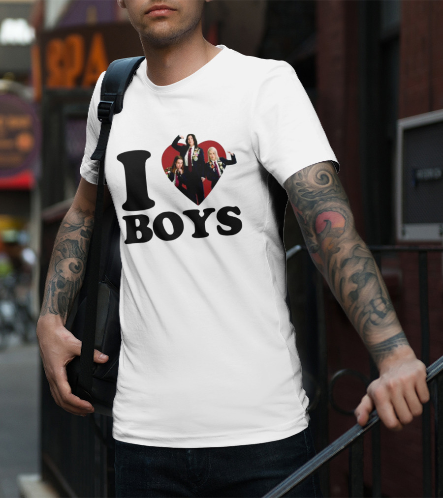 I Love Boys Mustardyardpress Boygenius Heart Trio T-Shirt