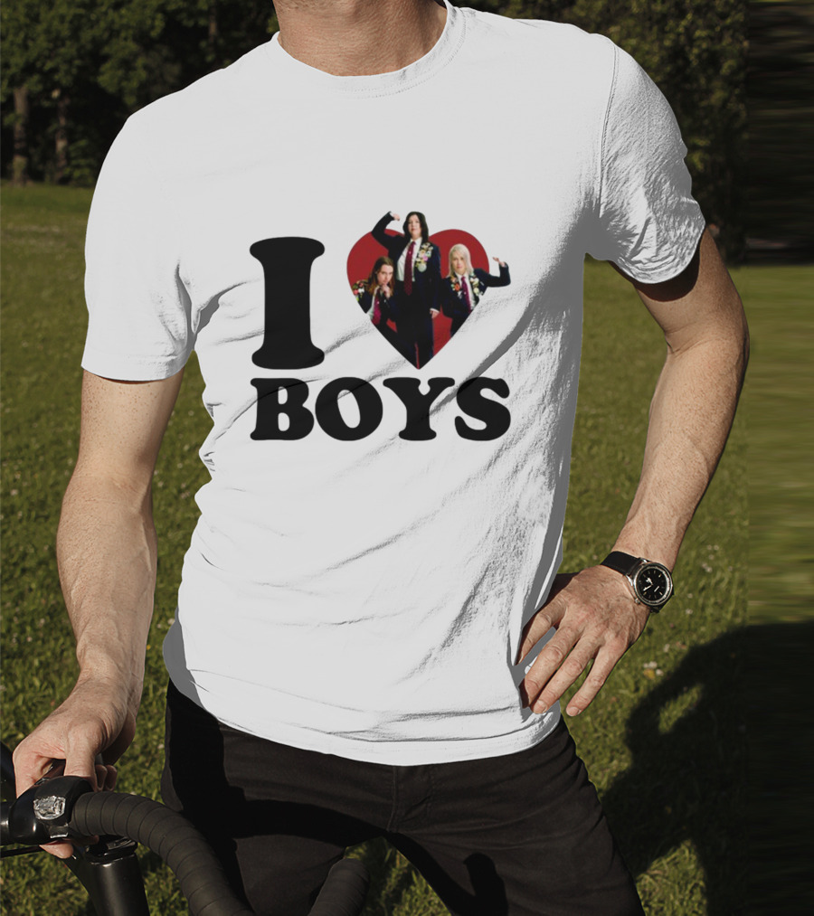 I Love Boys Mustardyardpress Boygenius Heart Trio T-Shirt