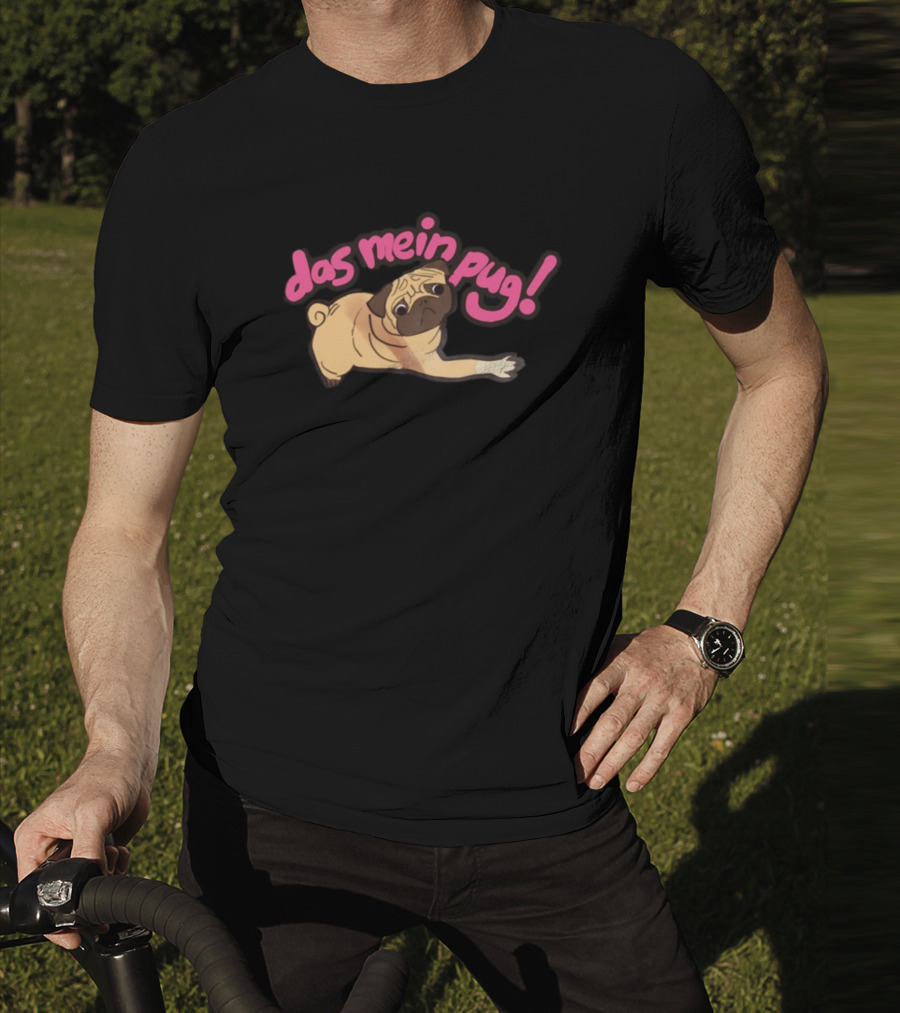 Das Mein Pug Dog Playful Illustration T-Shirt