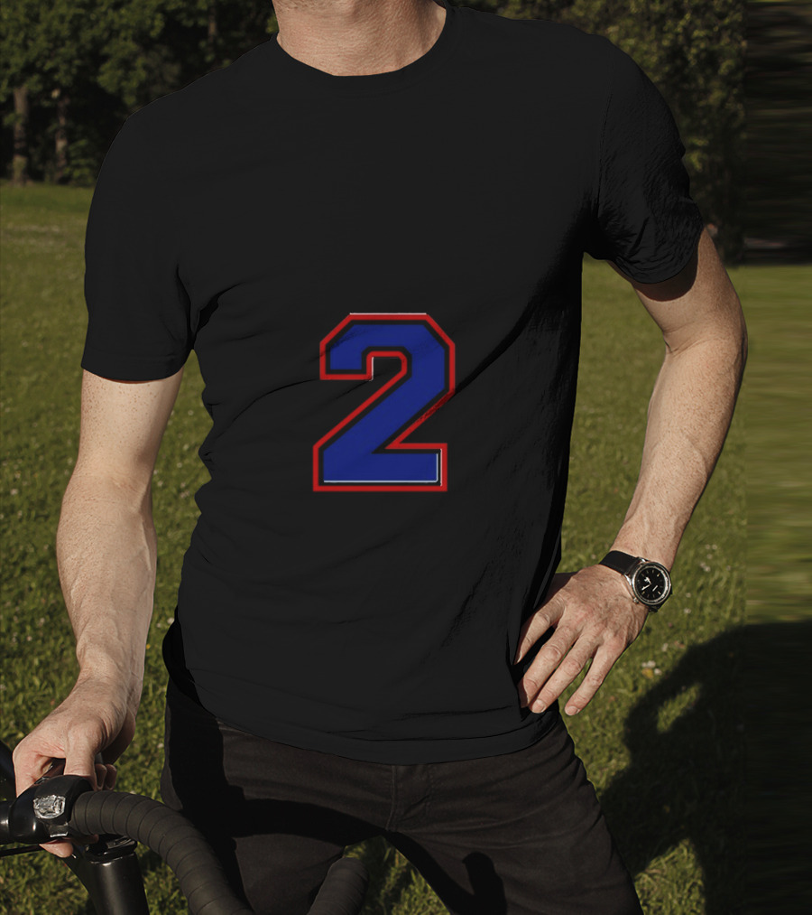 Together We Have 2 Brain Cells Blue Red Outline T-Shirt