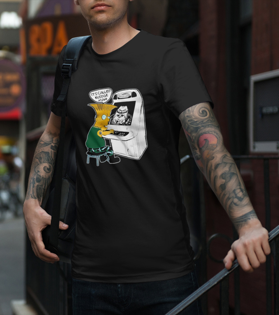 Simption Arcade Gamer It's Called Kusoge Man T-Shirt