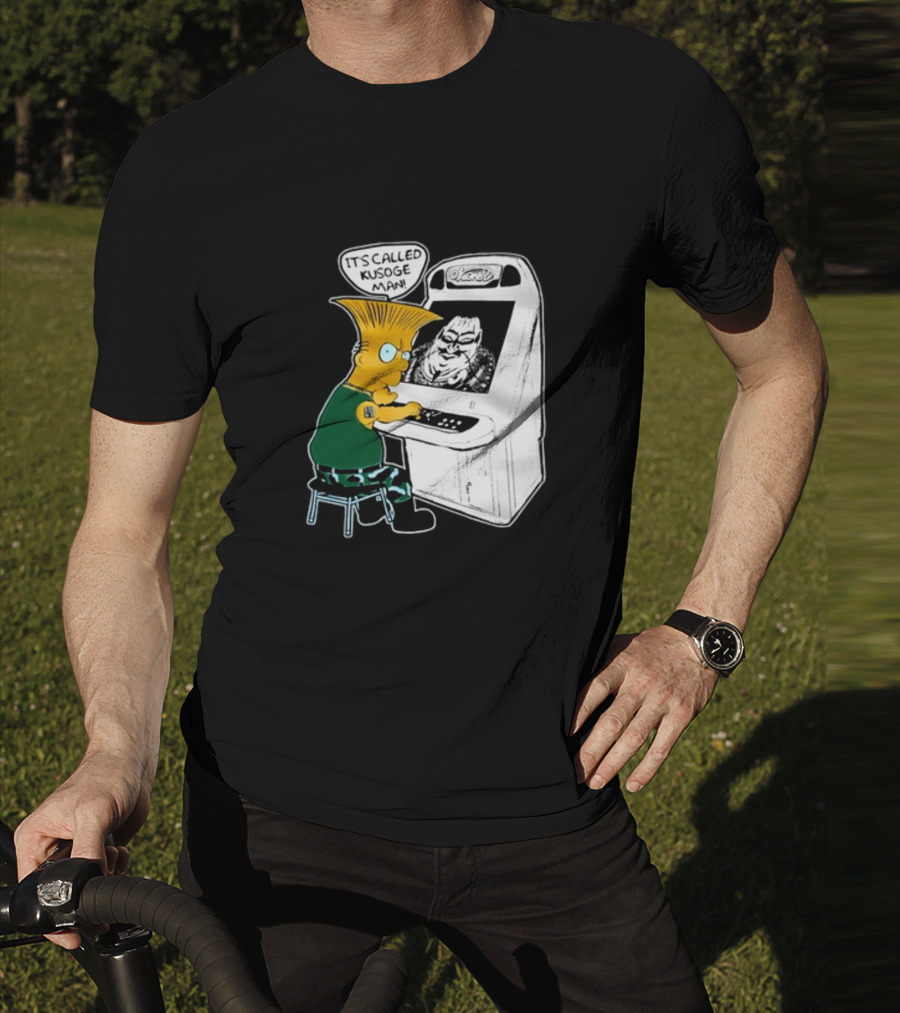 Simption Arcade Gamer It's Called Kusoge Man T-Shirt