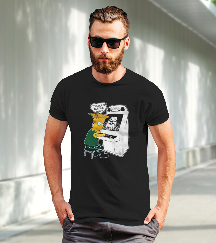 Simption Arcade Gamer It's Called Kusoge Man T-Shirt