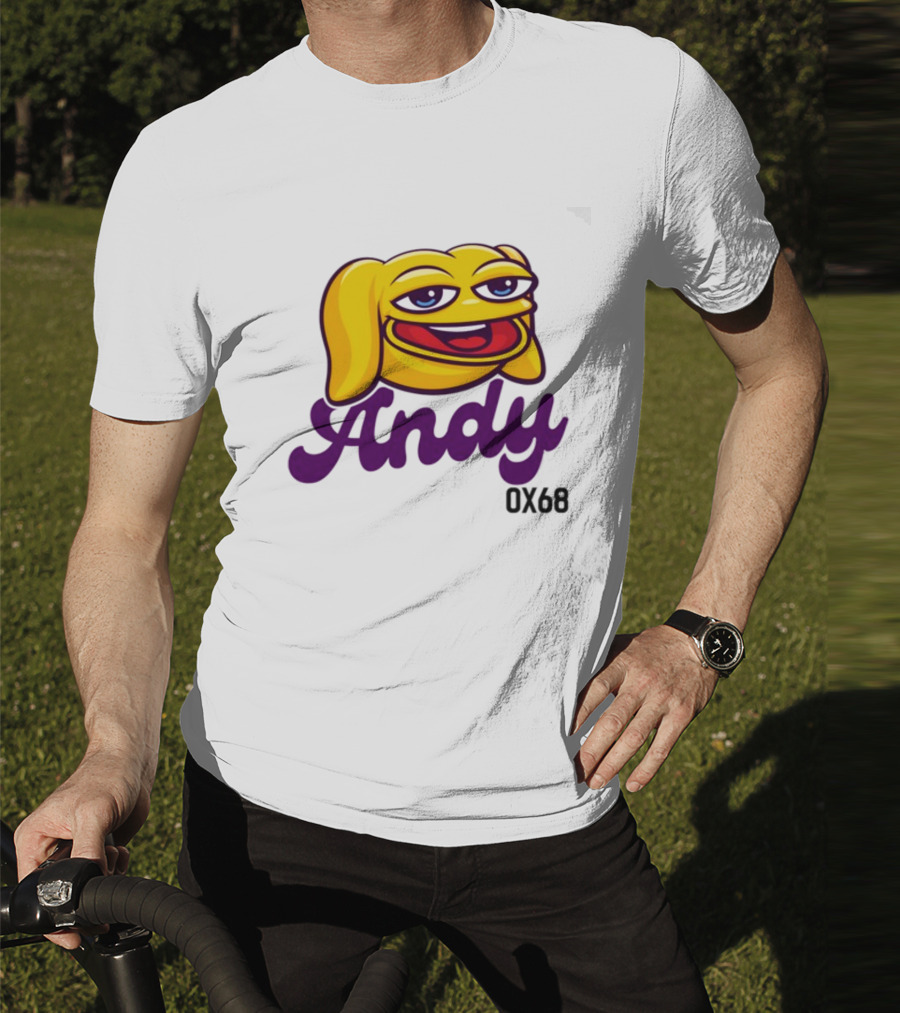 Andy Ox68 Emoji Face Yellow Dog T-Shirt