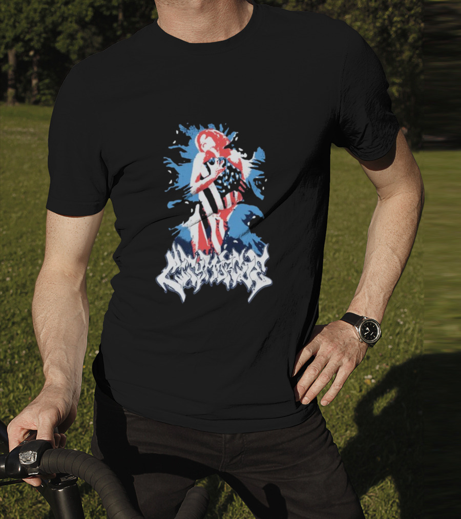 City Morgue Bloody America Flag T-Shirt