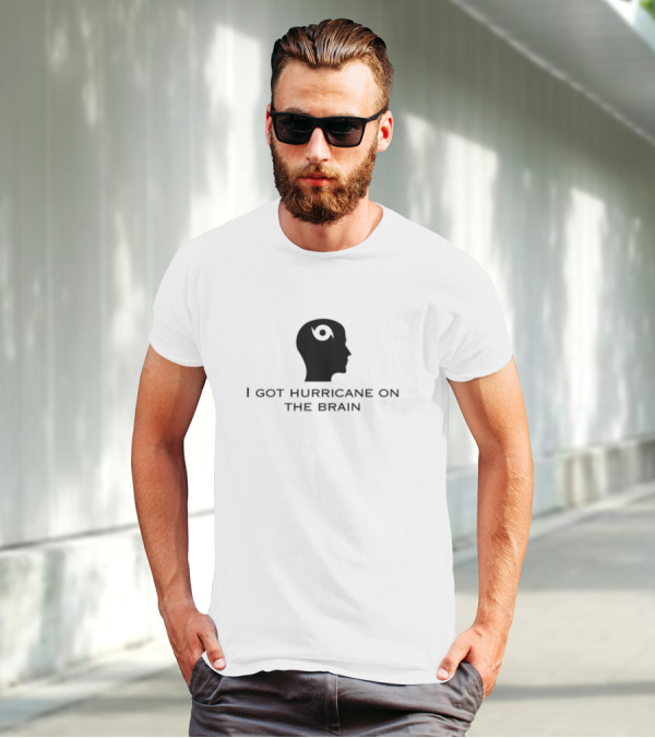 Helicity I Got Hurricane On The Brain Iconic Head T-Shirt