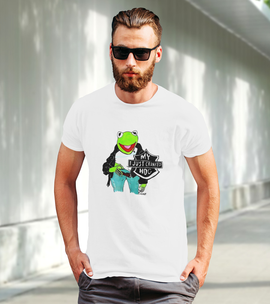 Matt Gray My I Just Cranked Hog Kermit Biker T-Shirt