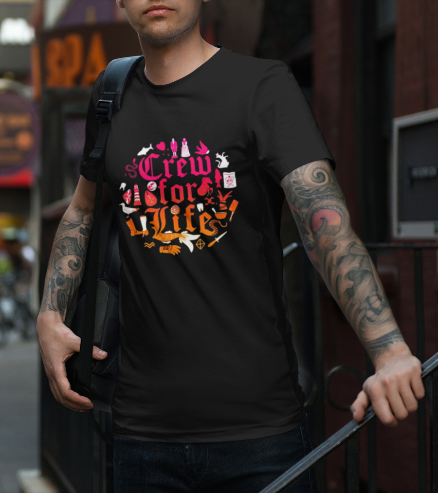 Crew For Life Nautical Icons And Symbols Collection T-Shirt