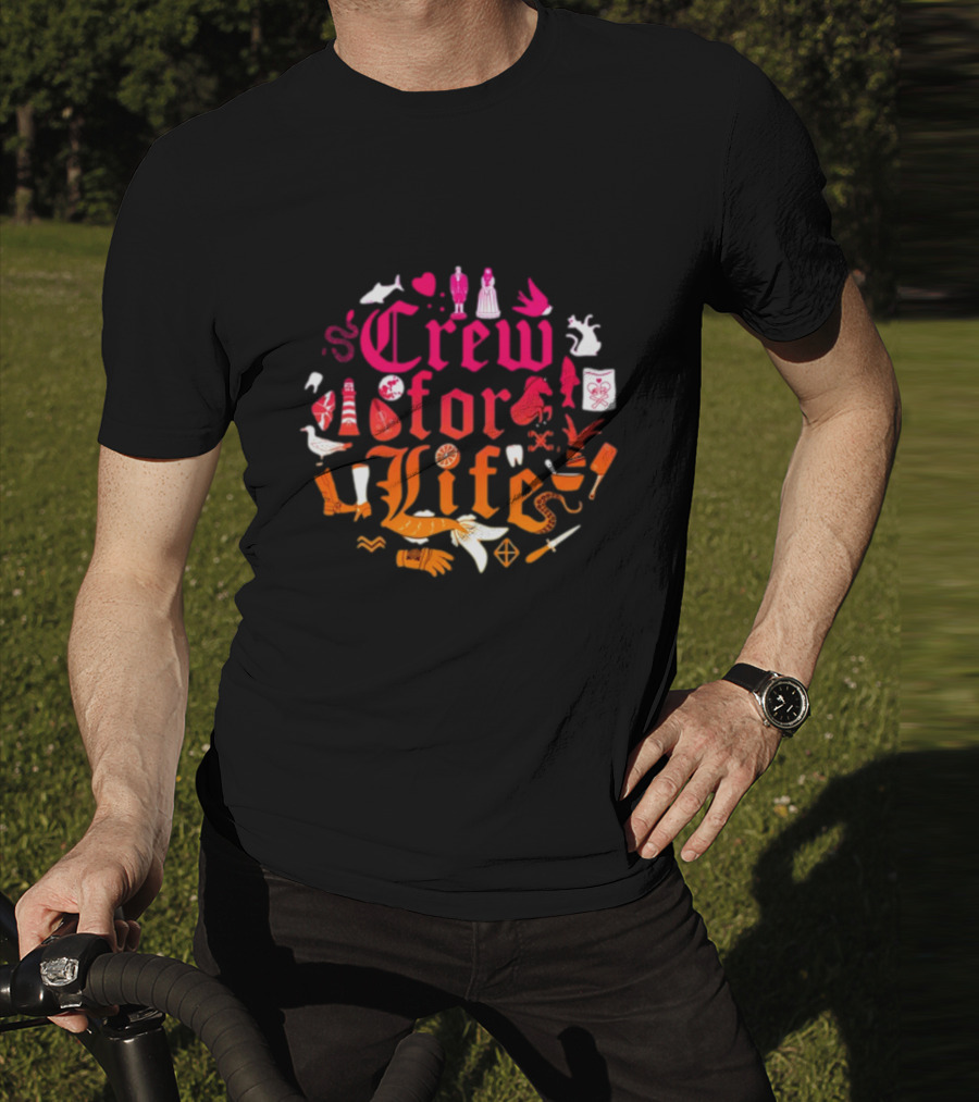 Crew For Life Nautical Icons And Symbols Collection T-Shirt