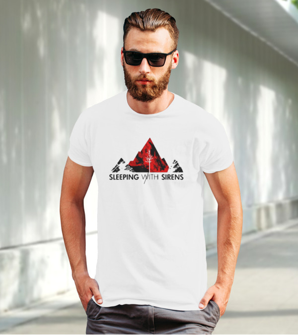 Sleeping With Sirens Red Mountain Tree T-Shirt
