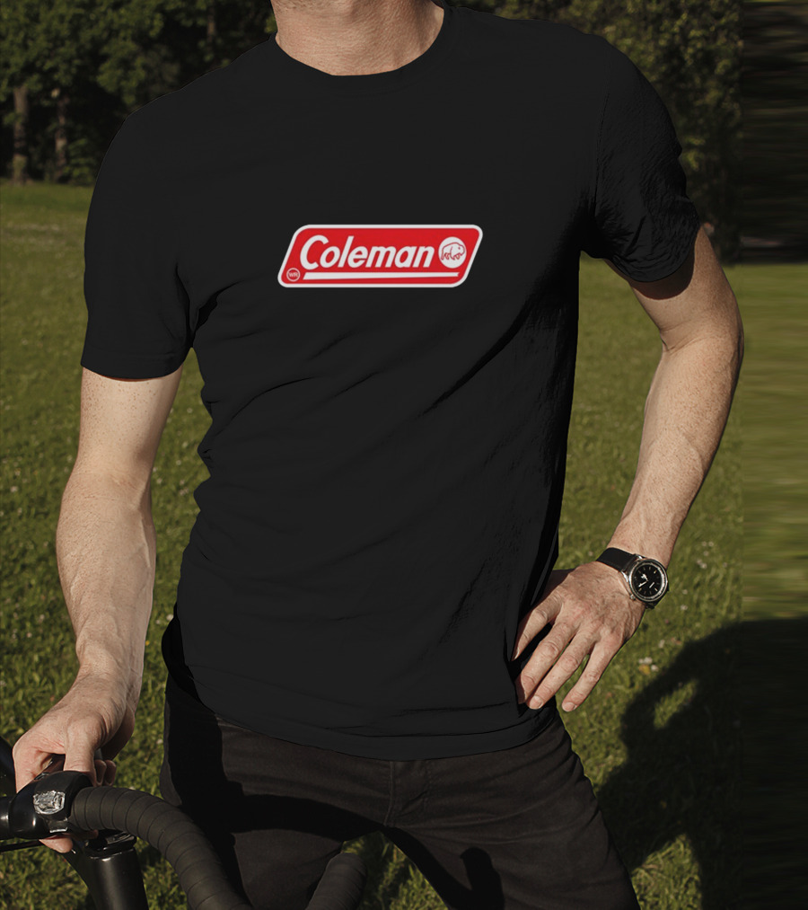 Coleman Buffalo Logo Red Emblem Classic T-Shirt
