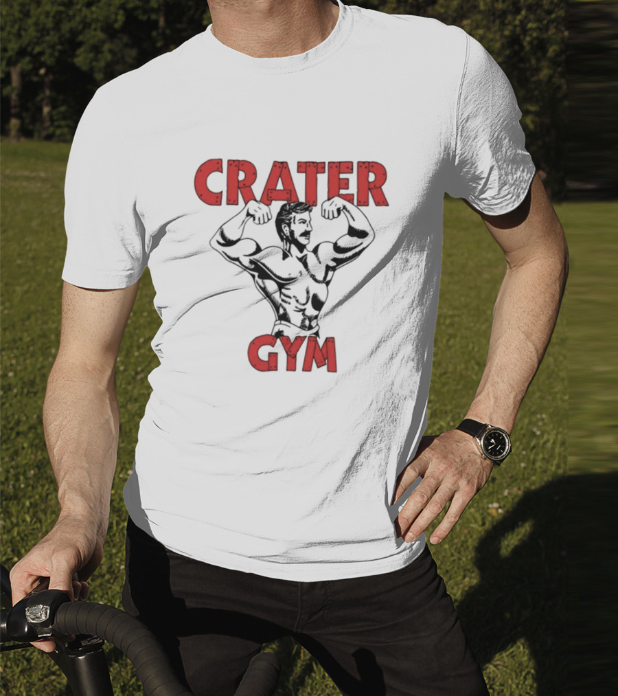 A24films Crater Gym Staff Bodybuilder Flexing T-Shirt