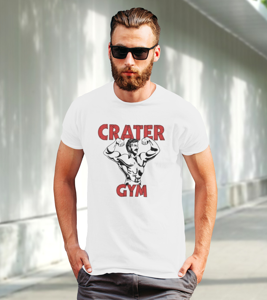 A24films Crater Gym Staff Bodybuilder Flexing T-Shirt
