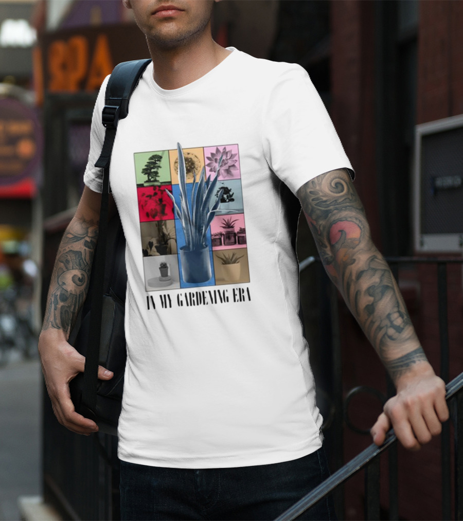 In My Gardening Era Vibrant Plant Montage T-Shirt