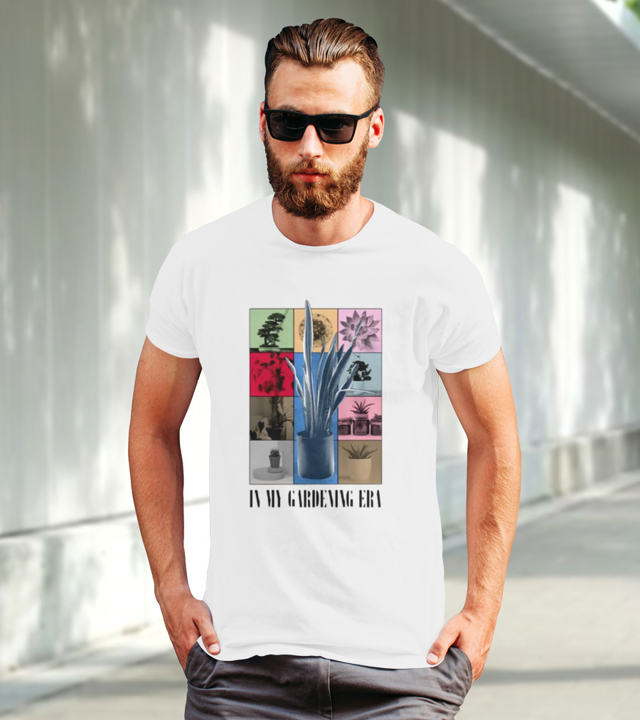 In My Gardening Era Vibrant Plant Montage T-Shirt
