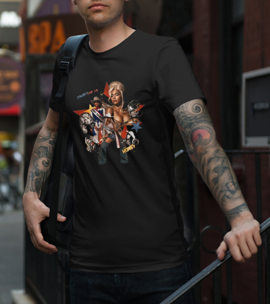 Aiden Prince Cowboy Carter Beyonce Honey Act II T-Shirt