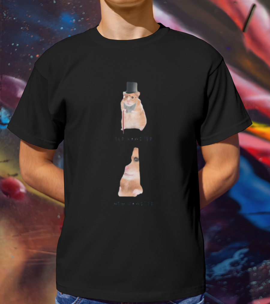 Old Hamster New Hamster New Hampshire State Shape T-Shirt