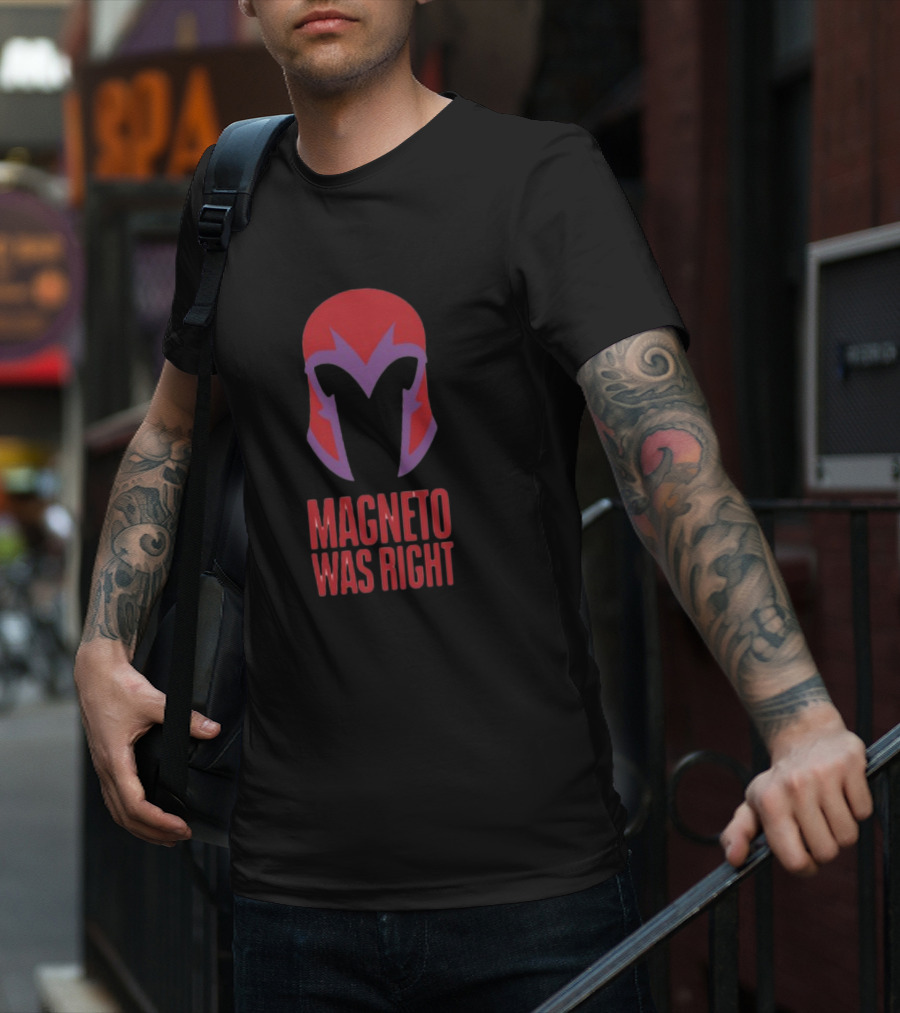 Magneto Was Right Beau Demayo Helmet T-Shirt