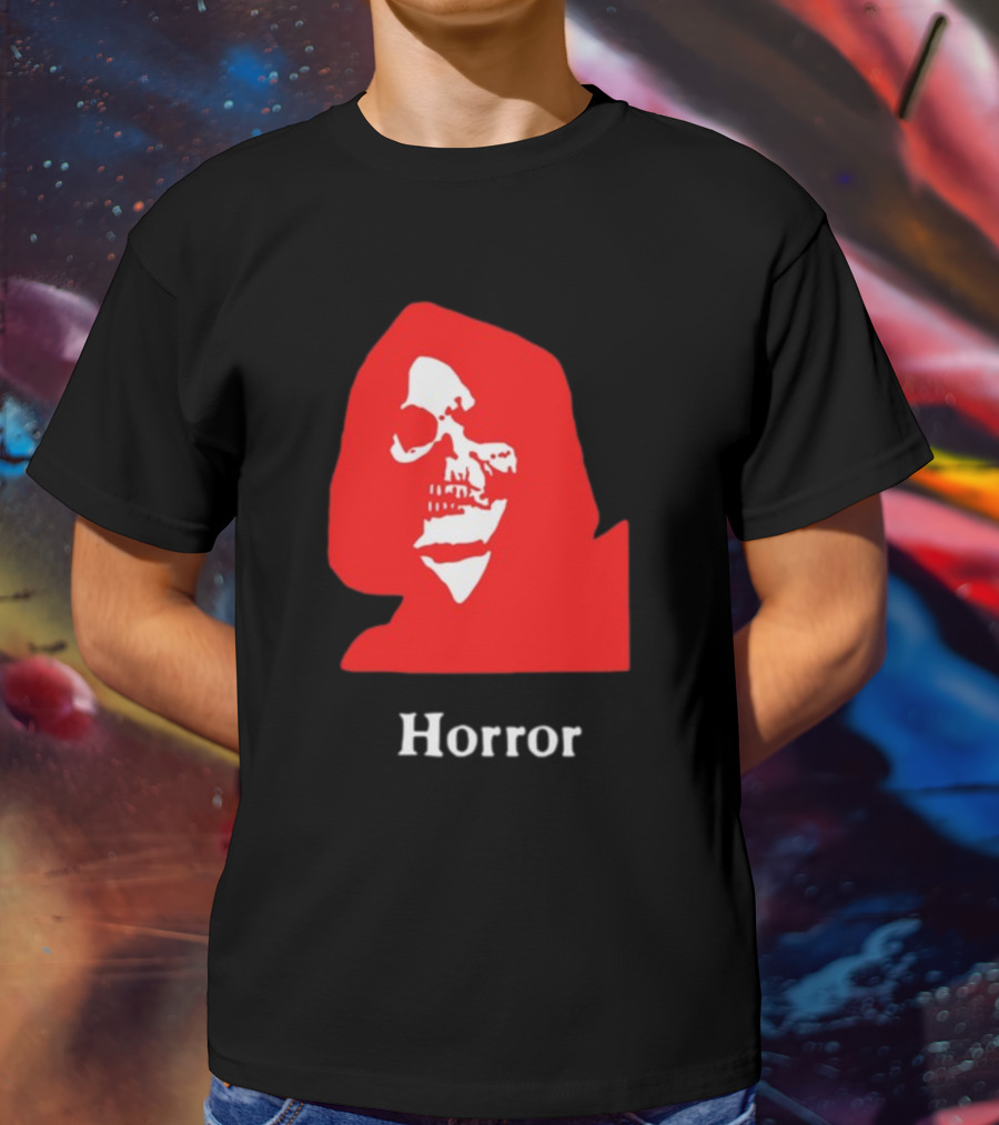 Lunchmeat Vhs Horror Reaper Marshall Julius Skull In Red Hood T-Shirt