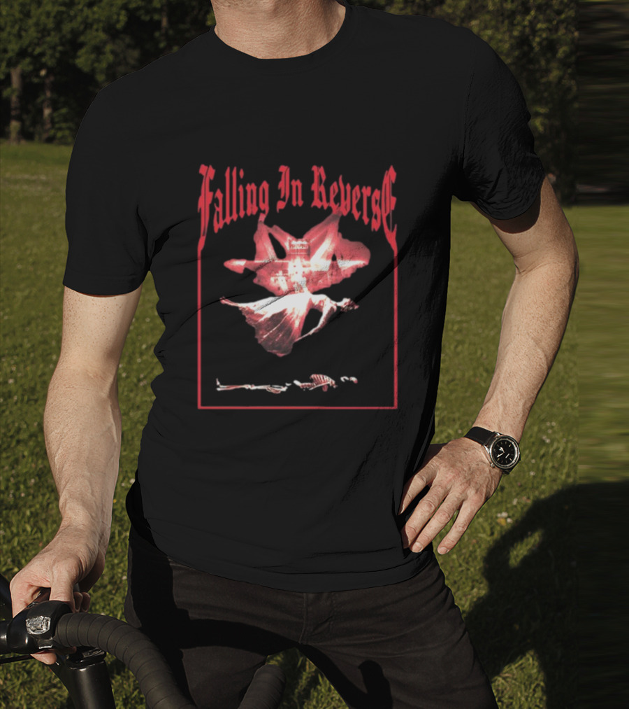 Falling In Reverse Floating Skeleton And Angel T-Shirt