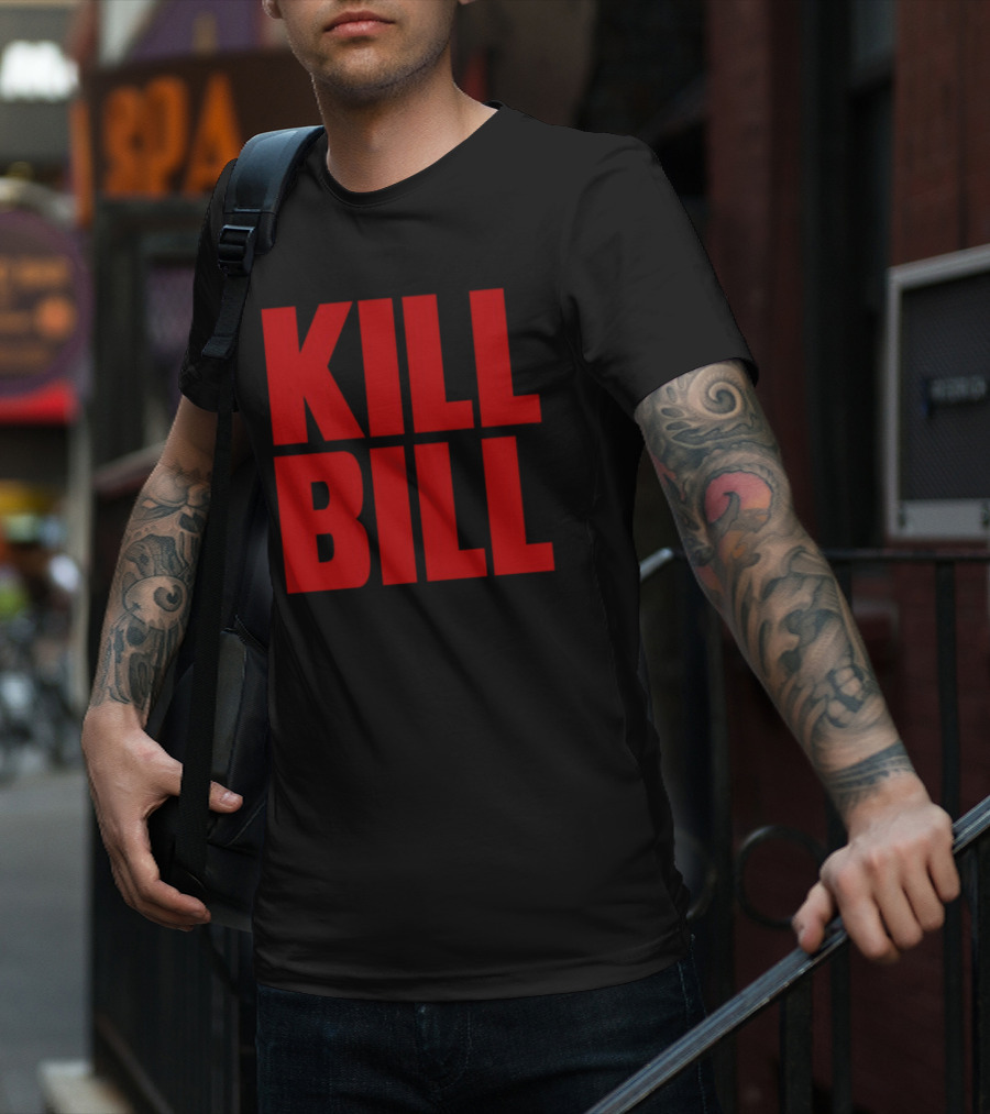 Hunter Schafer Kill Bill Red Block Letters T-Shirt