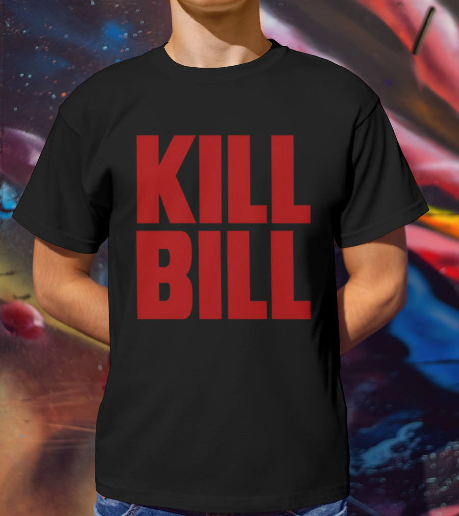 Hunter Schafer Kill Bill Red Block Letters T-Shirt