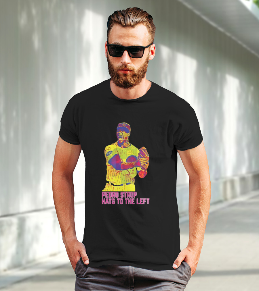 Pedro Strop Hats To The Left Colorful Baseball Player T-Shirt