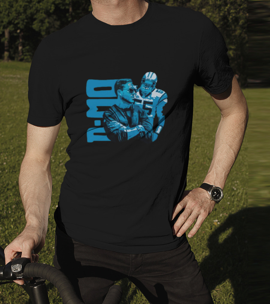 D-Mo Dan Morgan 55 Carolina Panthers Dave Canales Football Duo T-Shirt