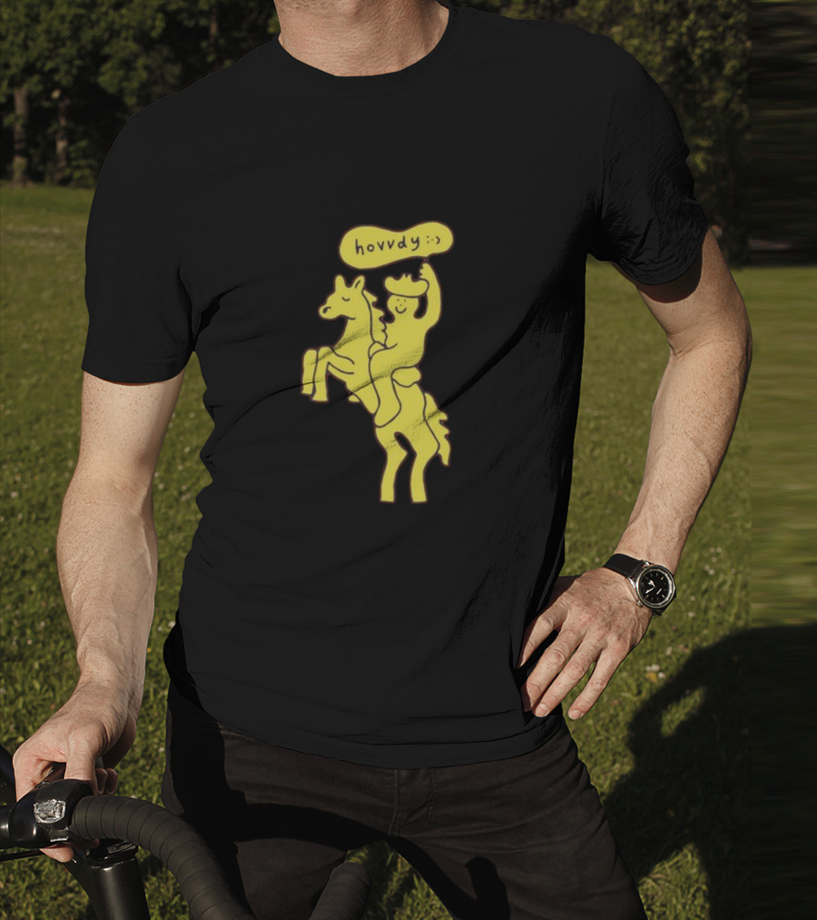 Hovvdy Jcrumb Cowboy On Horseback T-Shirt