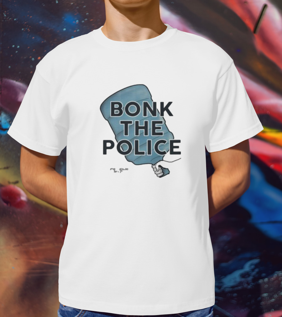 Timecapsuledesign Bonk The Police Water Jug Meme T-Shirt