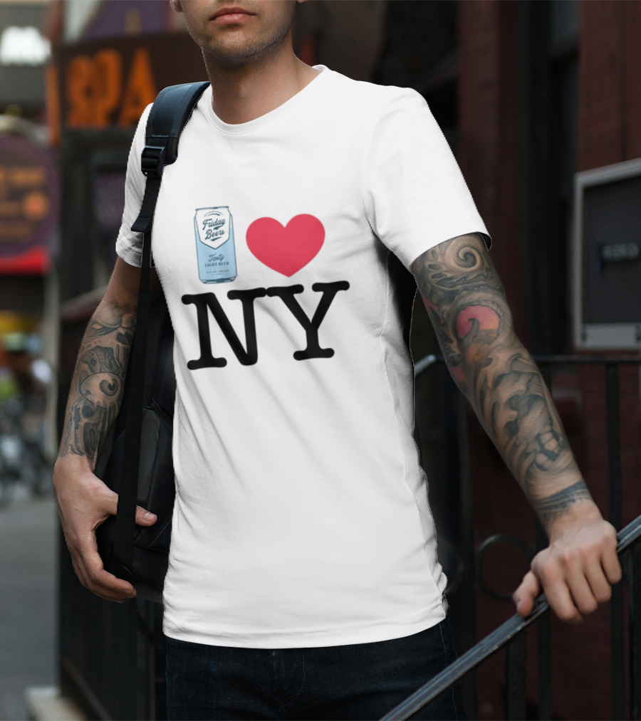 Friday Beers Tasty Light Beer I Love NY T-Shirt