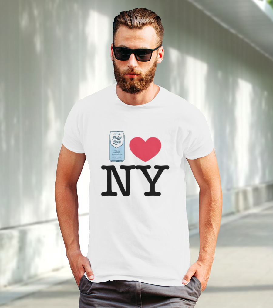 Friday Beers Tasty Light Beer I Love NY T-Shirt