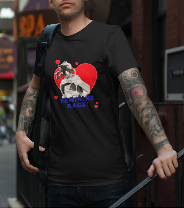 Taylor Swift Feminine Rage Sussy Swiftie Heart Stage Performance T-Shirt