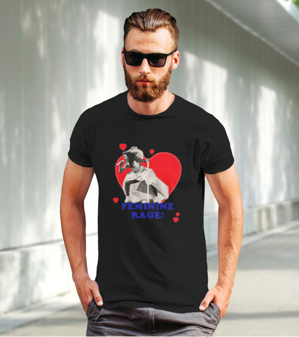 Taylor Swift Feminine Rage Sussy Swiftie Heart Stage Performance T-Shirt