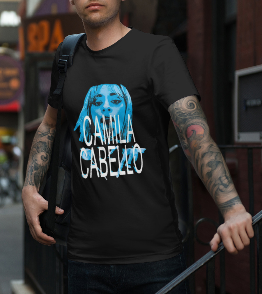 Camila Cabello Blue Portrait Portal Brazil C T-Shirt