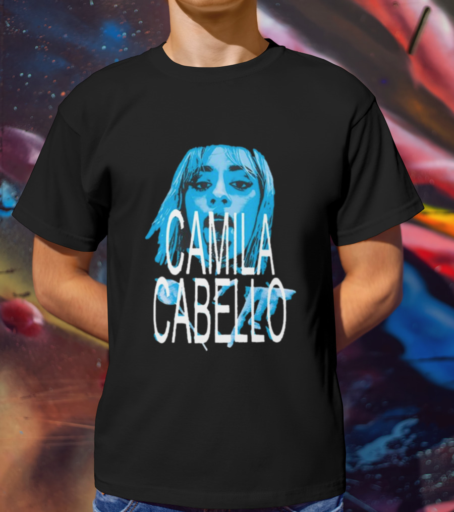 Camila Cabello Blue Portrait Portal Brazil C T-Shirt