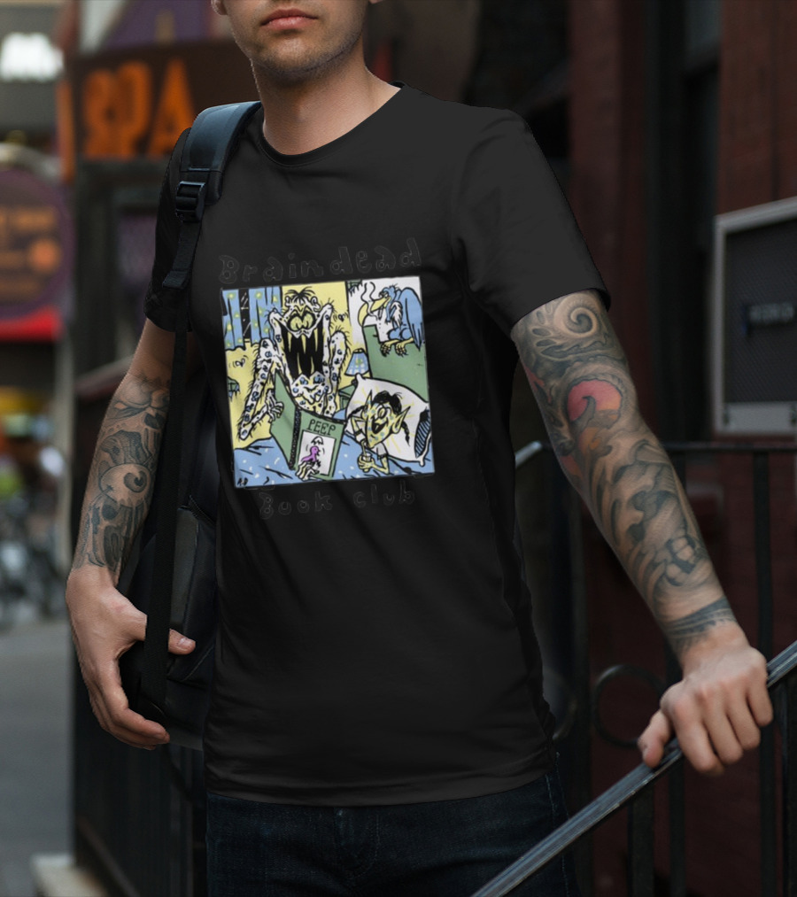 Braindead Book Club Peep Monster Comic T-Shirt