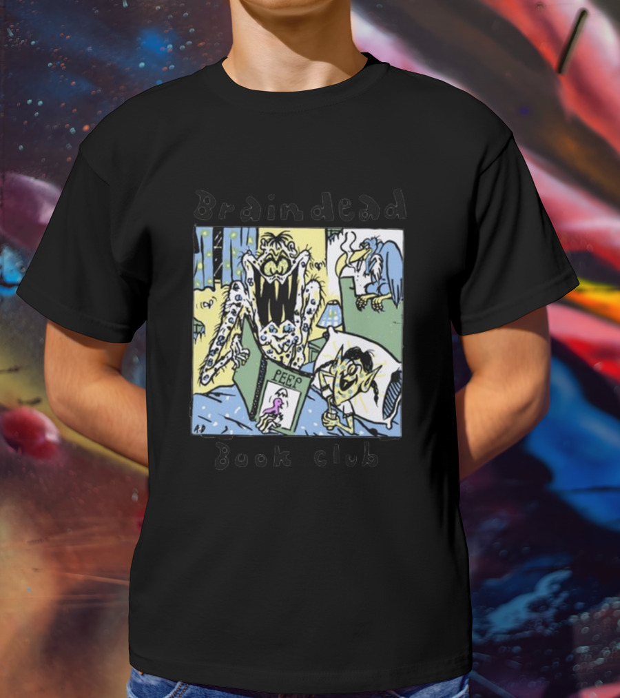 Braindead Book Club Peep Monster Comic T-Shirt