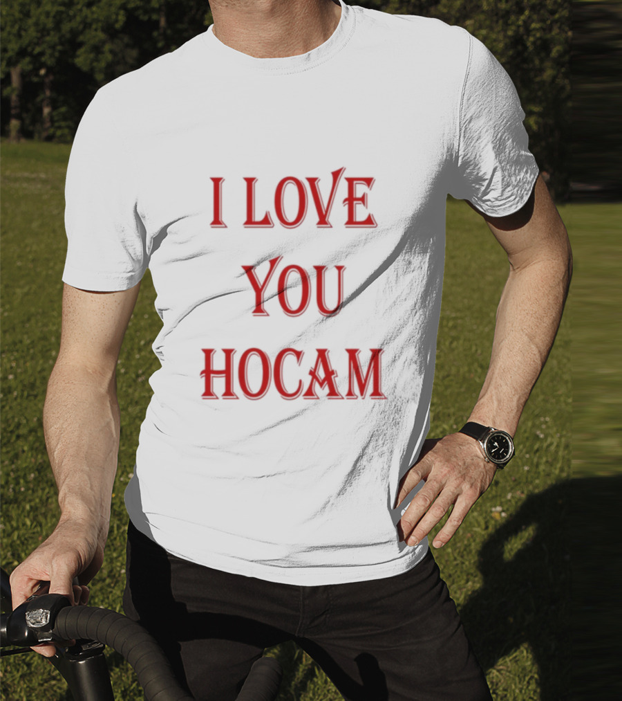 I Love You Hocam Vintage Horror Inspired Font T-Shirt